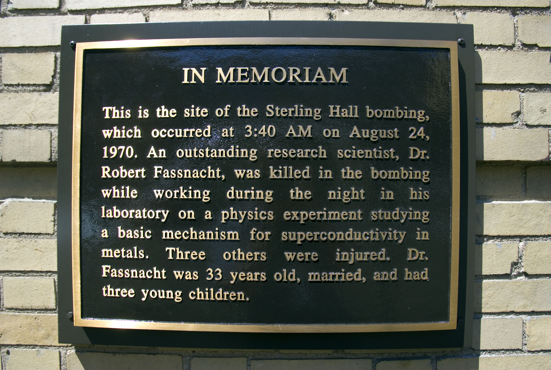 Sterling Hall plaque